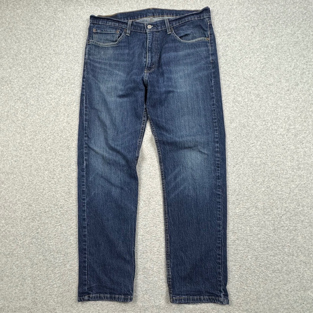 Levis 505 Regular Fit Mens 36x30 Straight Leg Stretch Jeans Denim Casual Work
